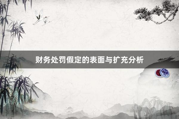 财务处罚假定的表面与扩充分析